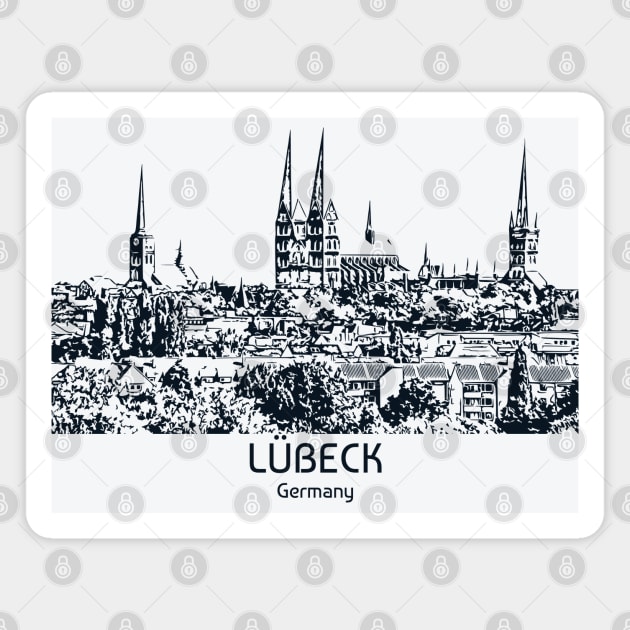 Lübeck - Germany Magnet by Lakeric
